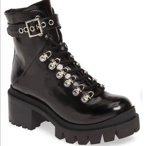 Black Jeffery Campbell Lace Up Boots